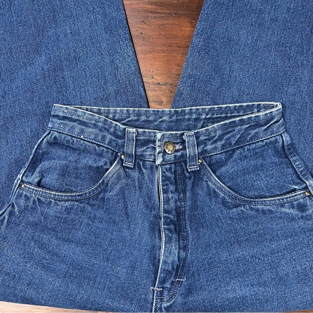 BBBlue High-rise Thick Cotton Jeans, No Back Pockets